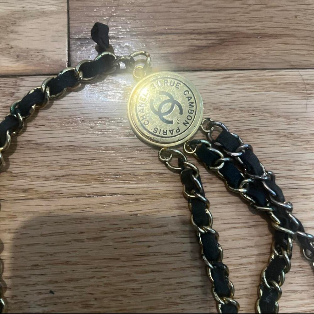 Vintage chanel logo belt please